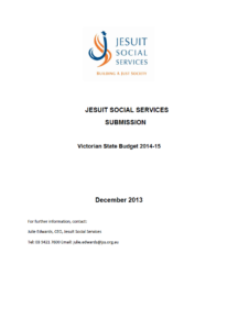 jesuit-social-services-submission-to-the-victorian-state-budget-2014-15-cover