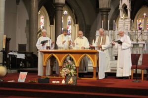 Concelebrants at Jesuit Social Services' thanksgiving Mass