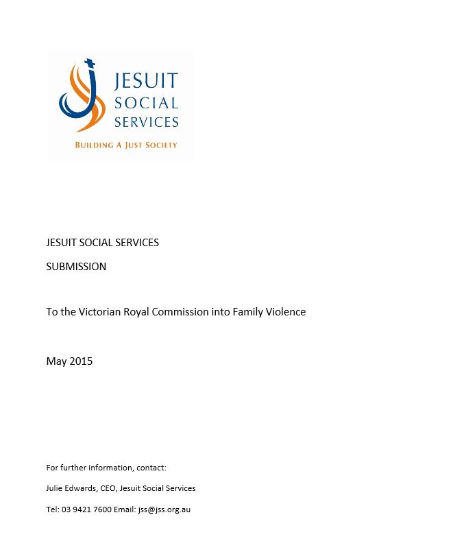 Submission to the Royal Commission into Family Violence cover
