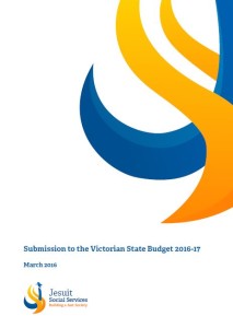 Submission to the Victorian State Budget 2016-17 cover
